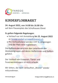 Flyer Kinderflohmarkt (Foto: admin Andwil)